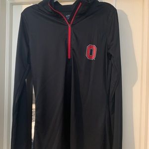 Ohio State Buckeyes Black Long Sleeve Zipup